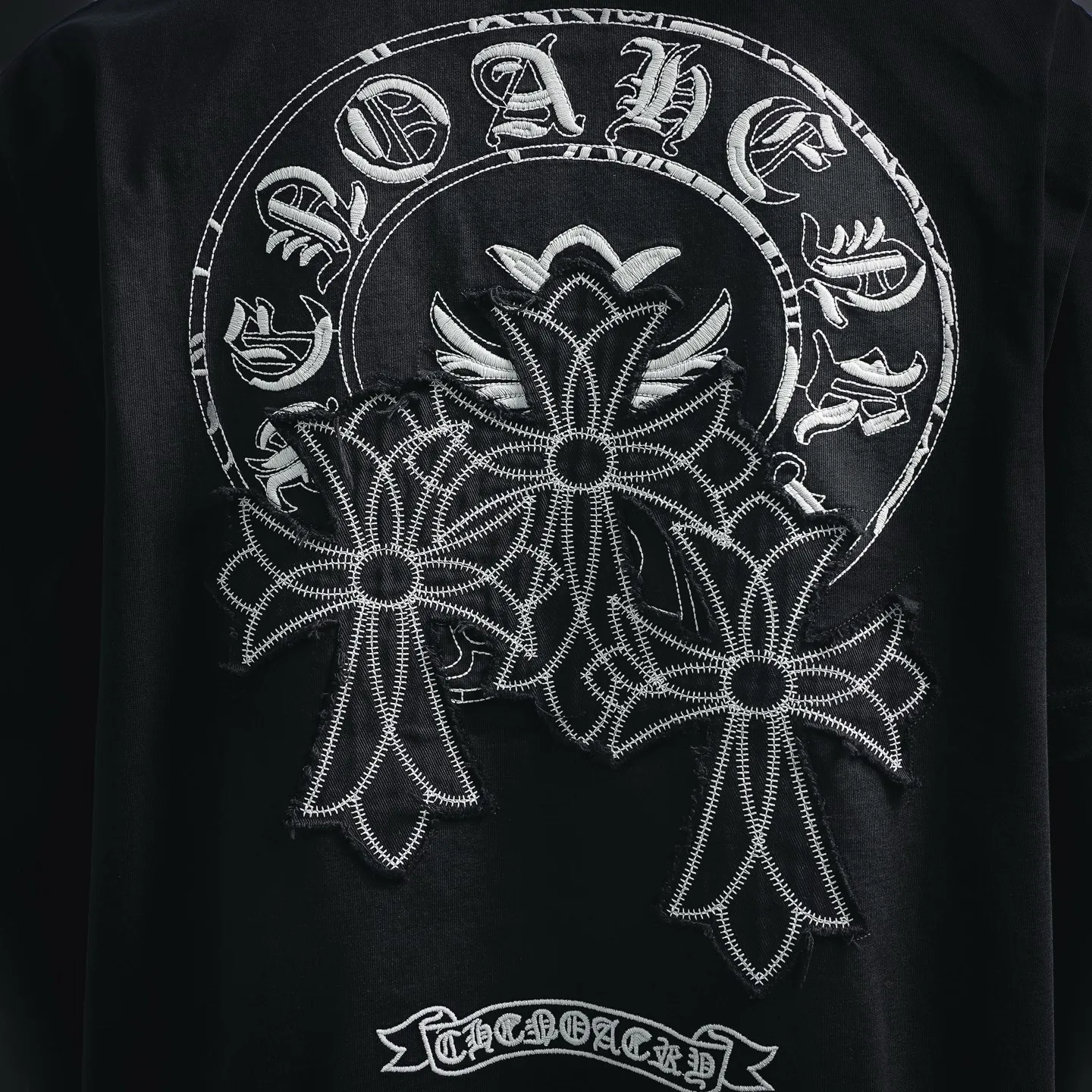 150 CHROME HEARTS/ T Original 100% ➕ ➕3D ➕ ：Black White Size：S-XL